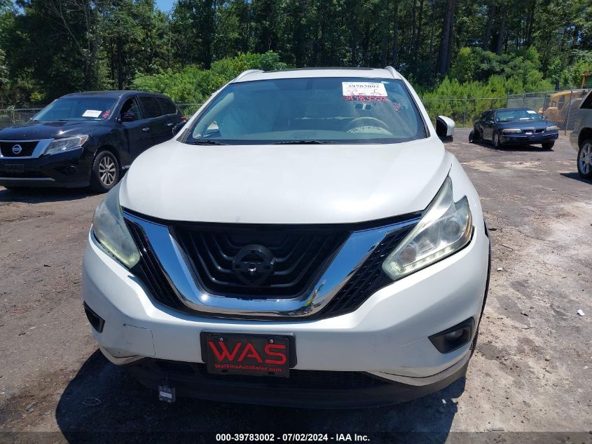 2015 Nissan Murano Platinum VIN: 5N1AZ2MH8FN282787 Lot: 39783002