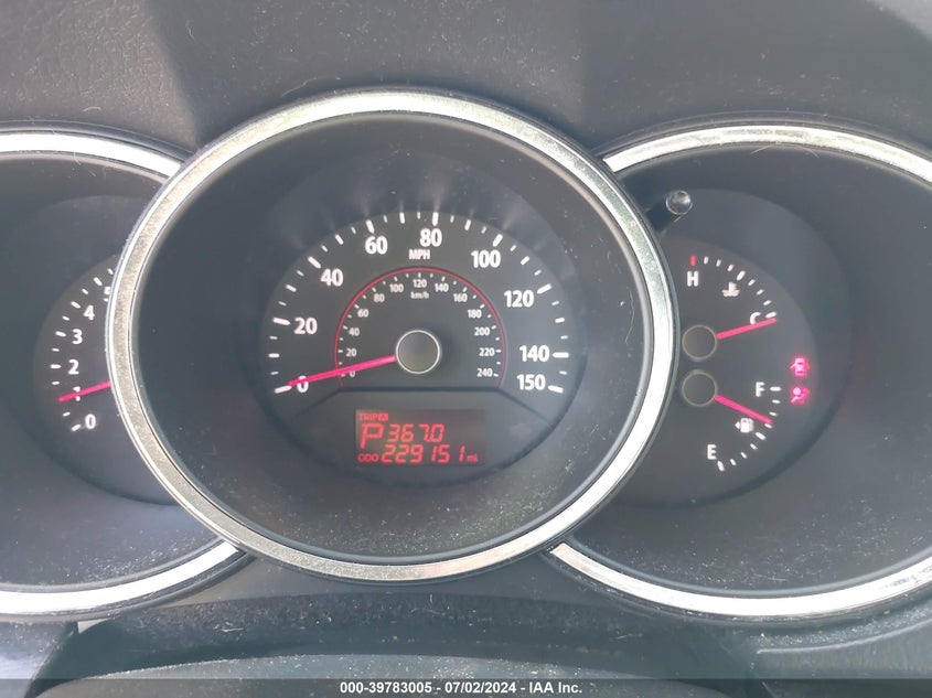 2011 Kia Sorento Lx VIN: 5XYKT4A19BG008044 Lot: 39783005