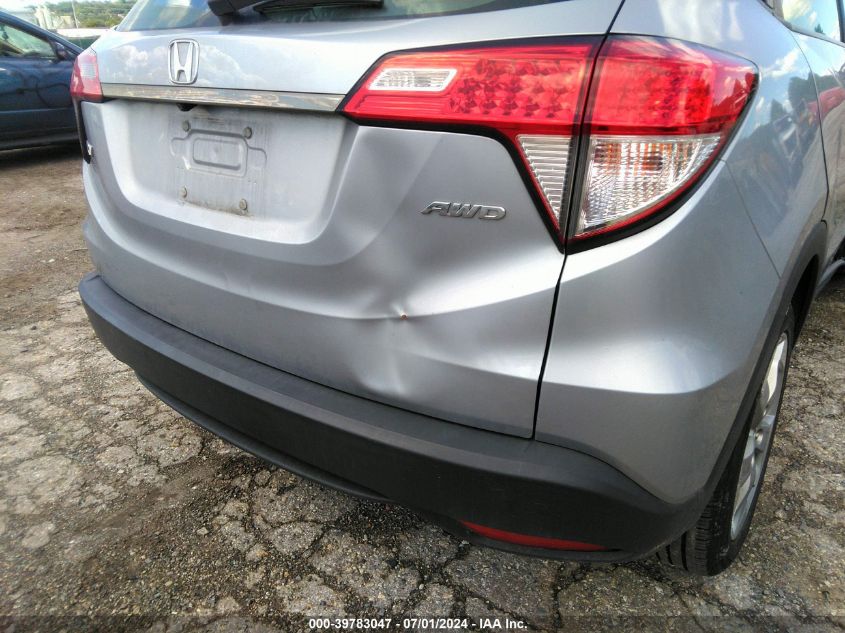 2021 Honda Hr-V Awd Lx VIN: 3CZRU6H30MM741632 Lot: 39783047