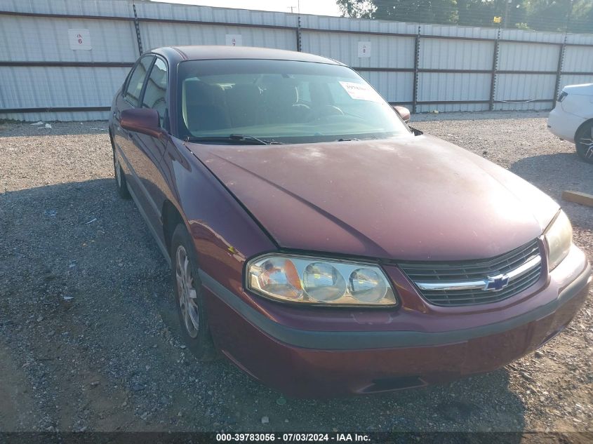 2002 Chevrolet Impala VIN: 2G1WF55E129217259 Lot: 39783056