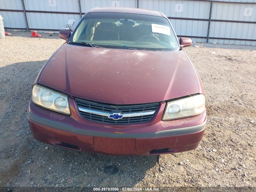 2002 Chevrolet Impala VIN: 2G1WF55E129217259 Lot: 39783056