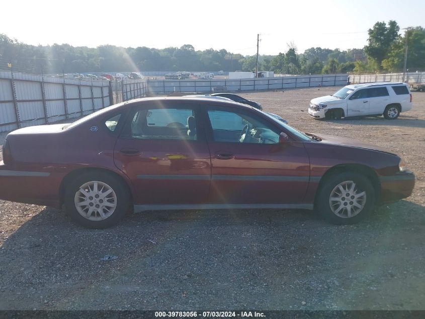 2002 Chevrolet Impala VIN: 2G1WF55E129217259 Lot: 39783056