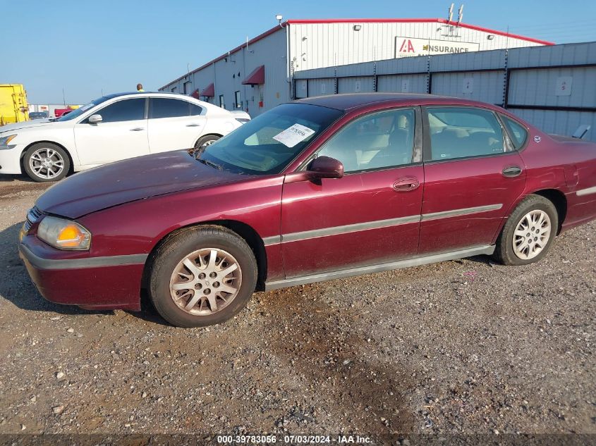 2002 Chevrolet Impala VIN: 2G1WF55E129217259 Lot: 39783056