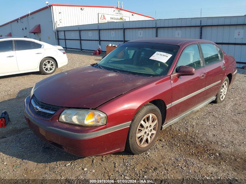 2002 Chevrolet Impala VIN: 2G1WF55E129217259 Lot: 39783056