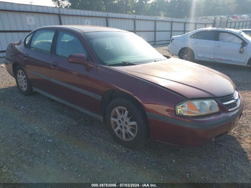 2002 Chevrolet Impala VIN: 2G1WF55E129217259 Lot: 39783056