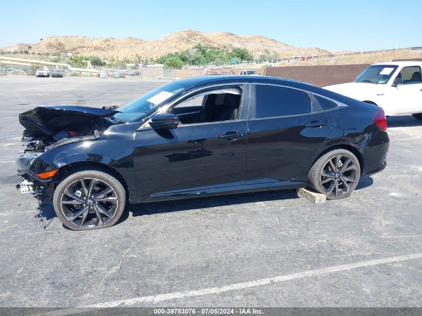 2019 Honda Civic Sport VIN: 2HGFC2F87KH539614 Lot: 39783076