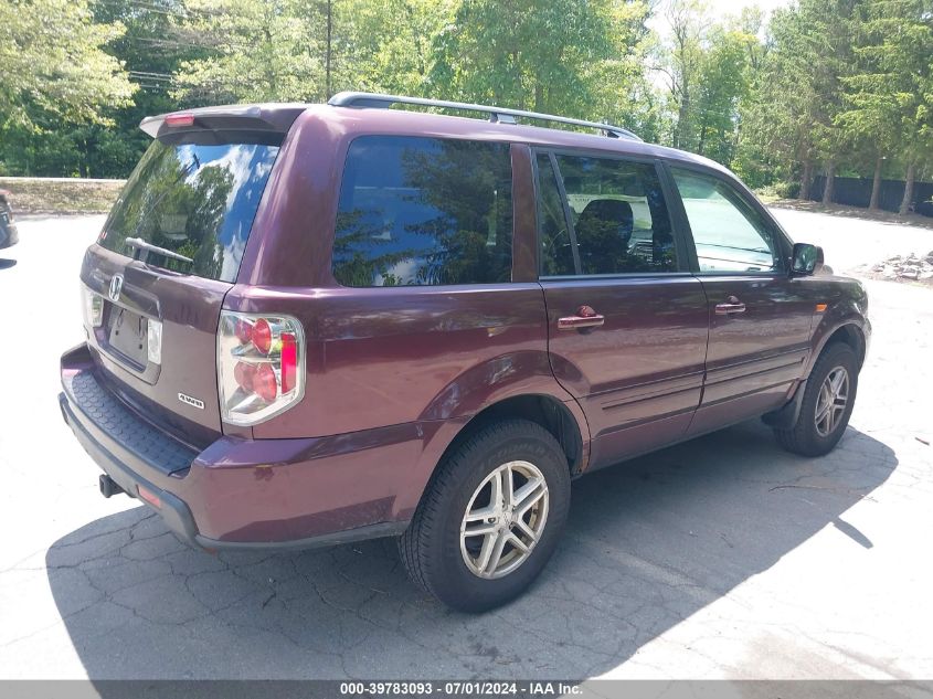 2008 Honda Pilot Vp VIN: 5FNYF18258B019153 Lot: 39783093