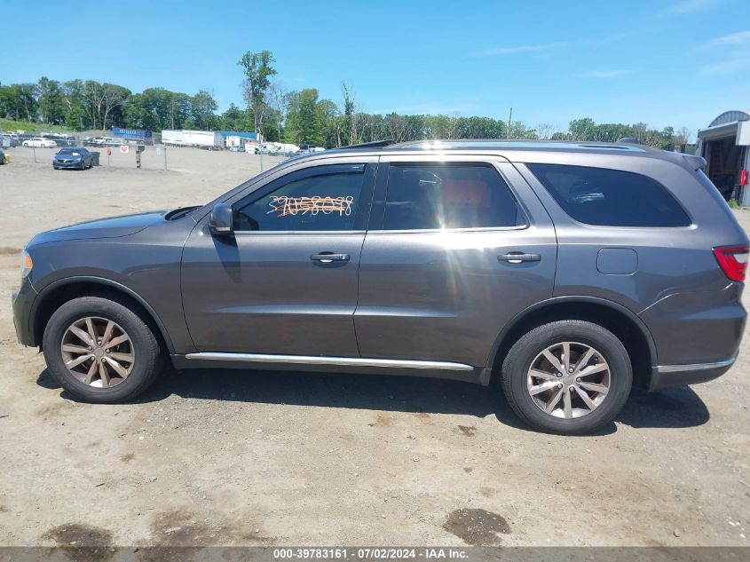 2016 Dodge Durango Limited VIN: 1C4RDJDG6GC340755 Lot: 39783161