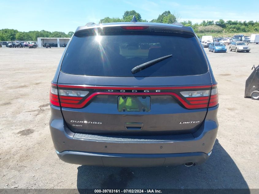 2016 Dodge Durango Limited VIN: 1C4RDJDG6GC340755 Lot: 39783161