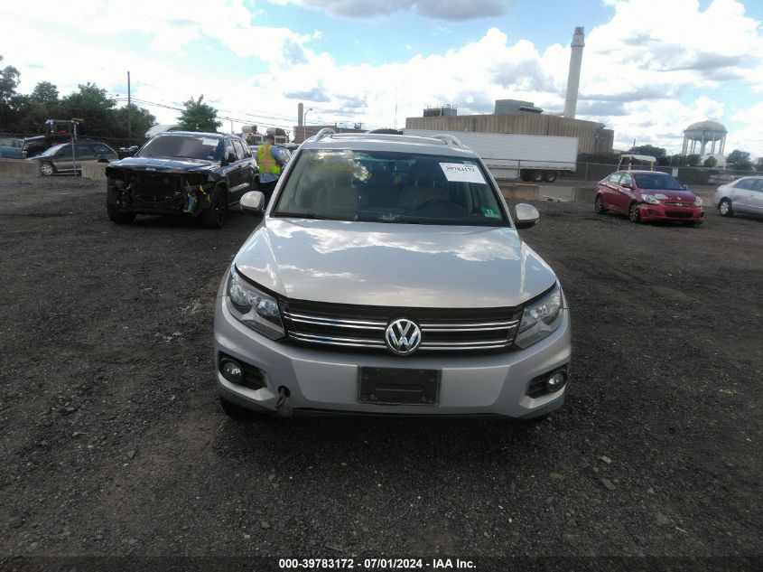 2012 Volkswagen Tiguan Se VIN: WVGBV7AX6CW558382 Lot: 39783172