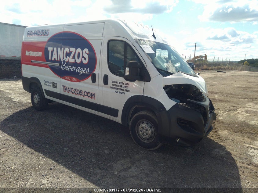 2023 Ram Promaster 2500 High Roof 159 Wb VIN: 3C6LRVDG8PE542964 Lot: 39783177