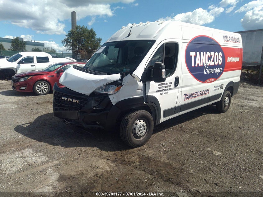 2023 Ram Promaster 2500 High Roof 159 Wb VIN: 3C6LRVDG8PE542964 Lot: 39783177