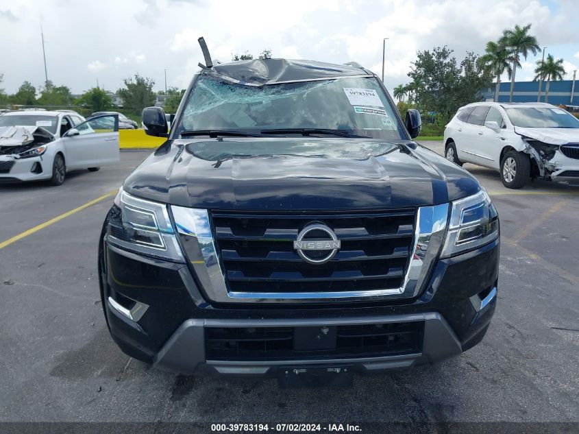 2022 Nissan Armada S/Sv VIN: JN8AY2AC0N9161893 Lot: 39783194