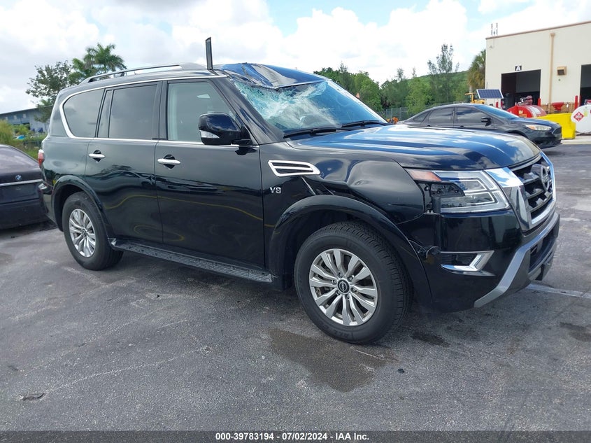 2022 Nissan Armada S/Sv VIN: JN8AY2AC0N9161893 Lot: 39783194
