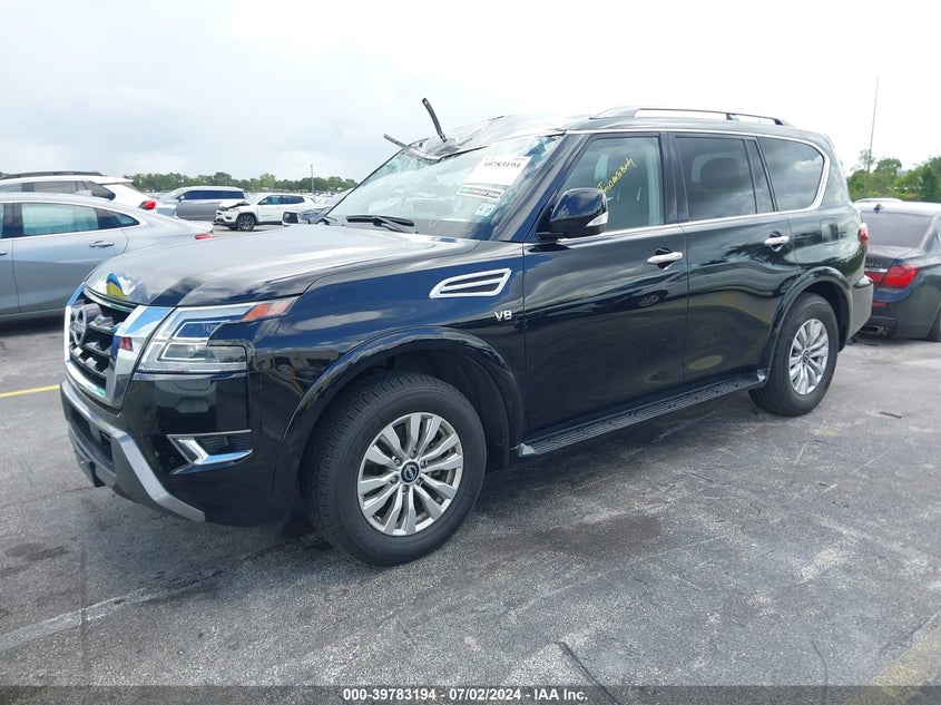 2022 Nissan Armada S/Sv VIN: JN8AY2AC0N9161893 Lot: 39783194