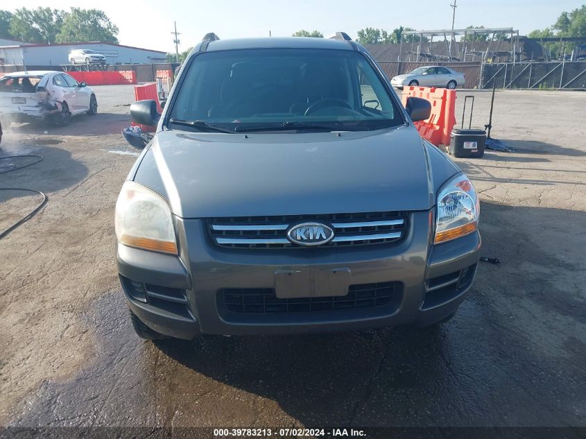 2007 Kia Sportage Ex/Lx VIN: KNDJE723677400670 Lot: 39783213