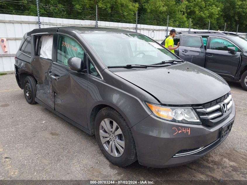 2016 Honda Odyssey Ex-L VIN: 5FNRL5H69GB059550 Lot: 39783244