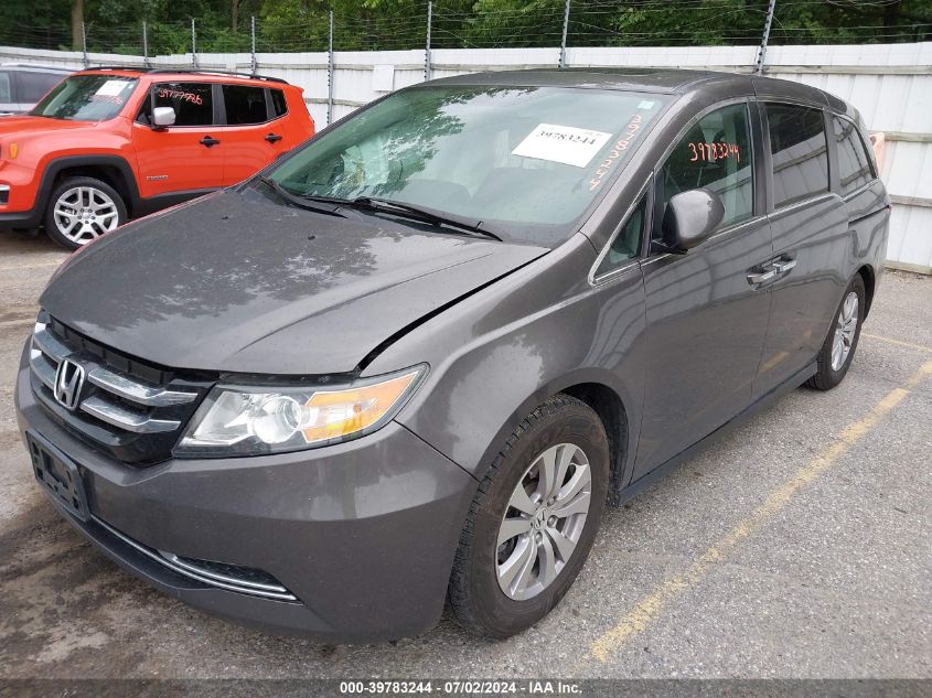 2016 Honda Odyssey Ex-L VIN: 5FNRL5H69GB059550 Lot: 39783244