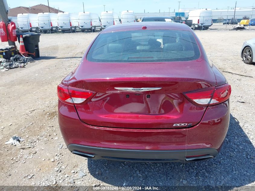 2015 Chrysler 200 S VIN: 1C3CCCBB8FN760570 Lot: 39783245