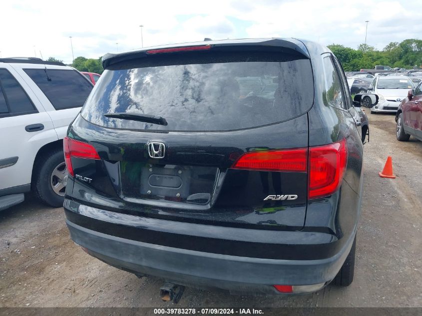 2017 Honda Pilot Exl VIN: 5FNYF6H58HB024354 Lot: 39783278