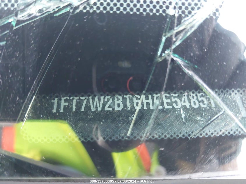 2017 Ford F-250 Xlt VIN: 1FT7W2BT6HEE54851 Lot: 39783305