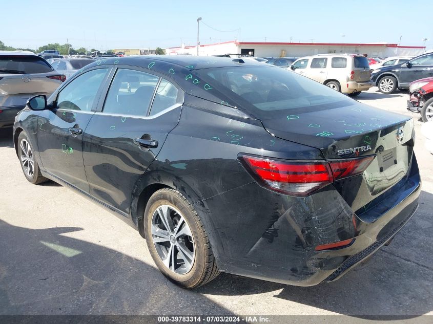 2022 Nissan Sentra Sv VIN: 3N1AB8CV4NY263662 Lot: 39783314