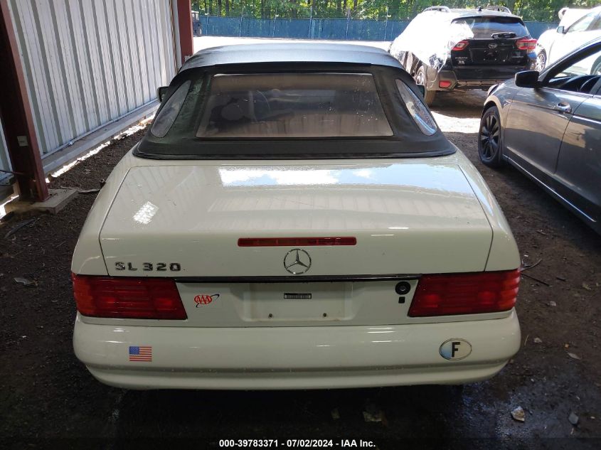 1997 Mercedes-Benz Sl 320 VIN: WDBFA63F5VF142714 Lot: 39783371