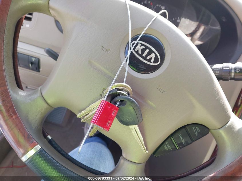 2004 Kia Optima Ex V6/Lx V6 VIN: KNAGD128345337215 Lot: 39783391