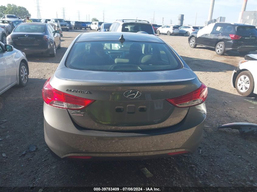 2012 Hyundai Elantra Gls VIN: 5NPDH4AE0CH096201 Lot: 39783409