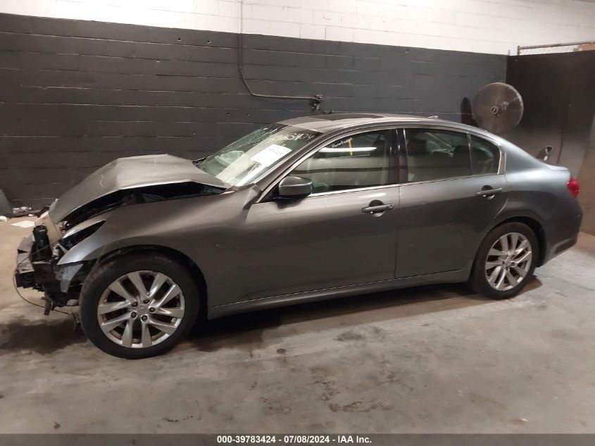 2011 Infiniti G37X VIN: JN1CV6AR8BM408985 Lot: 39783424