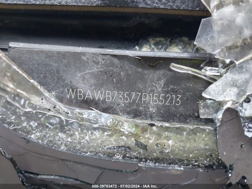 2007 BMW 335I I VIN: WBAWB73577P155213 Lot: 39783472