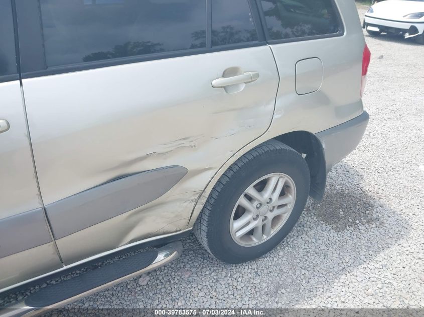 2001 Toyota Rav4 VIN: JTEGH20V210033979 Lot: 39783575