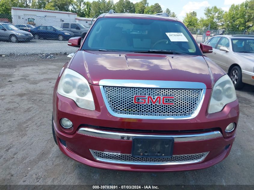 2011 GMC Acadia Denali VIN: 1GKKRTED6BJ285039 Lot: 39783691