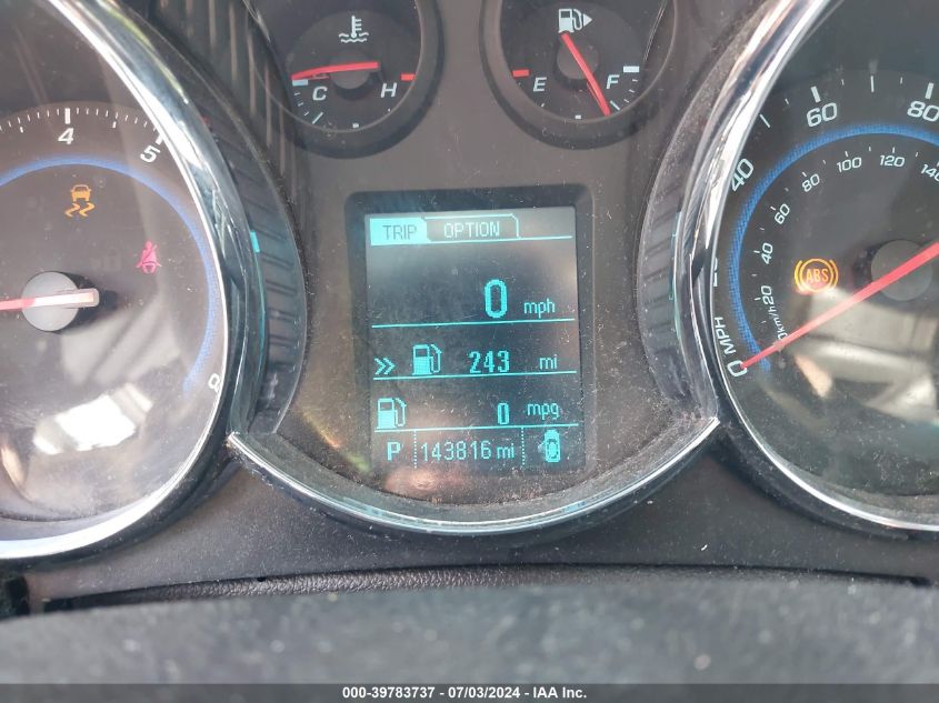 2013 Chevrolet Cruze Ltz VIN: 1G1PG5SB7D7105243 Lot: 39783737