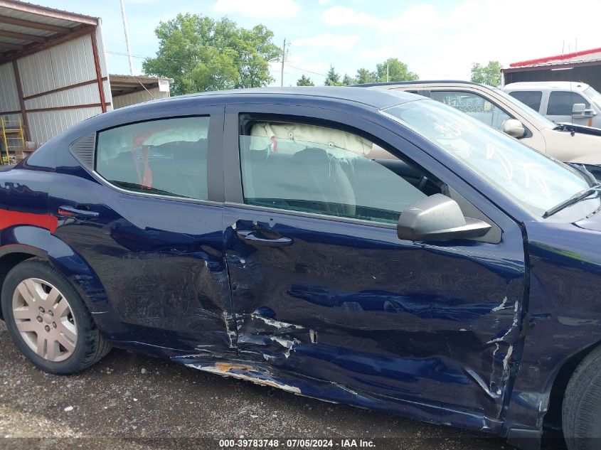 2014 Dodge Avenger Se VIN: 1C3CDZAB3EN125840 Lot: 39783748