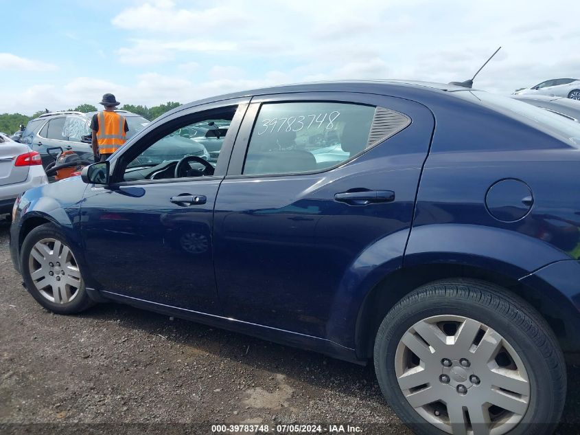 2014 Dodge Avenger Se VIN: 1C3CDZAB3EN125840 Lot: 39783748