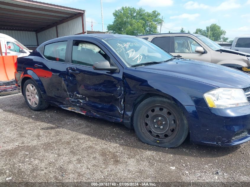 2014 Dodge Avenger Se VIN: 1C3CDZAB3EN125840 Lot: 39783748