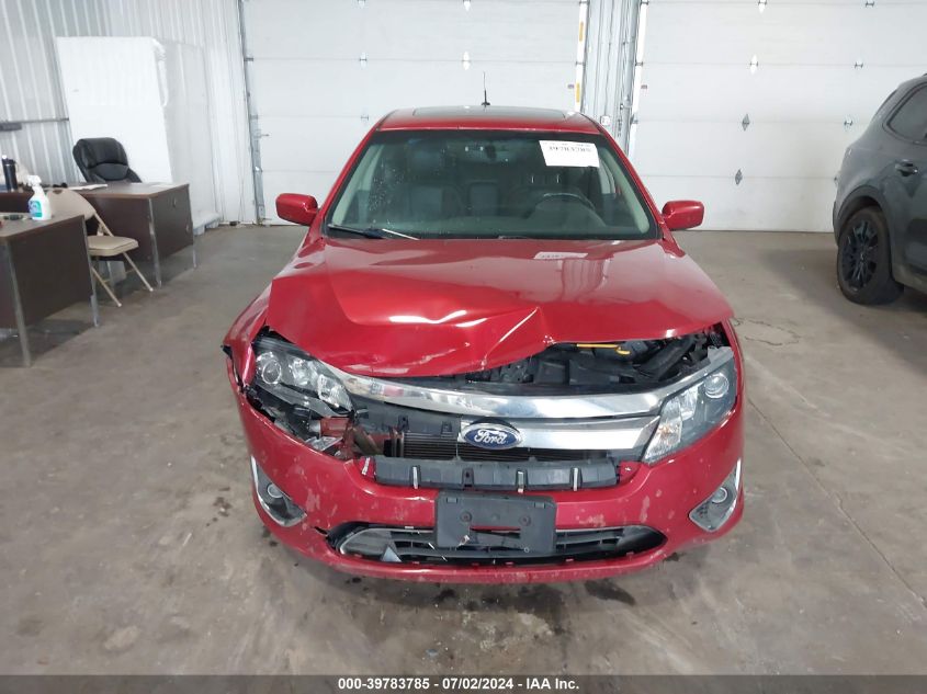 2010 Ford Fusion Sel VIN: 3FAHP0JAXAR372412 Lot: 39783785