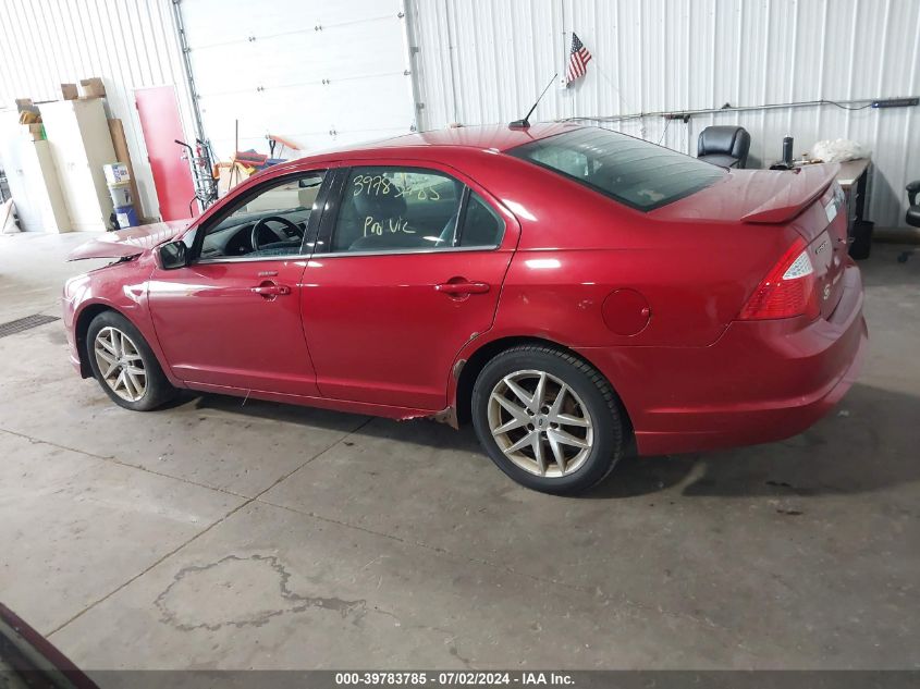 2010 Ford Fusion Sel VIN: 3FAHP0JAXAR372412 Lot: 39783785