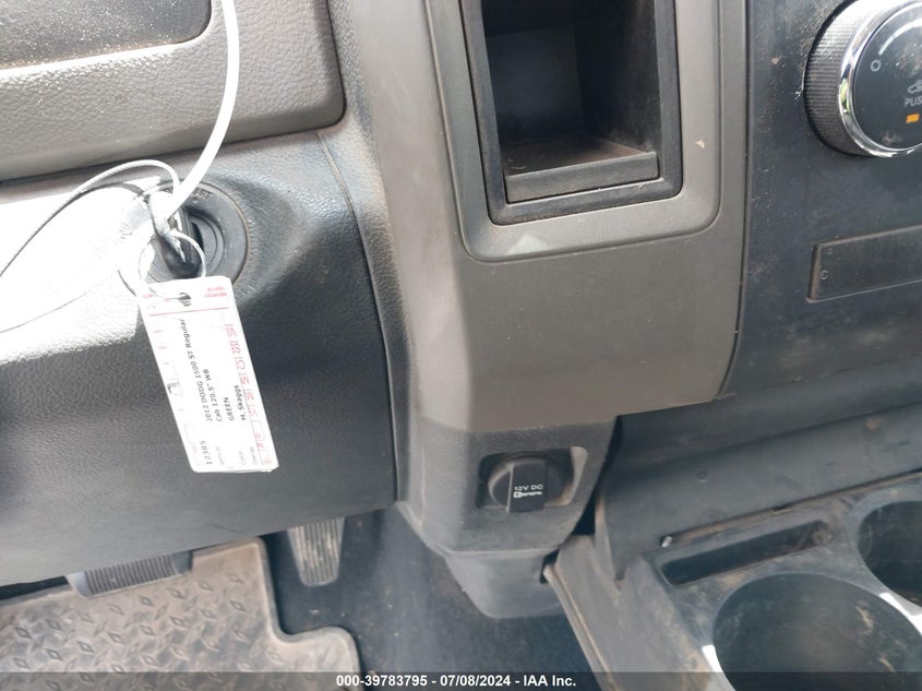 2012 Ram 1500 St VIN: 3C6JD6AP8CG201370 Lot: 39783795