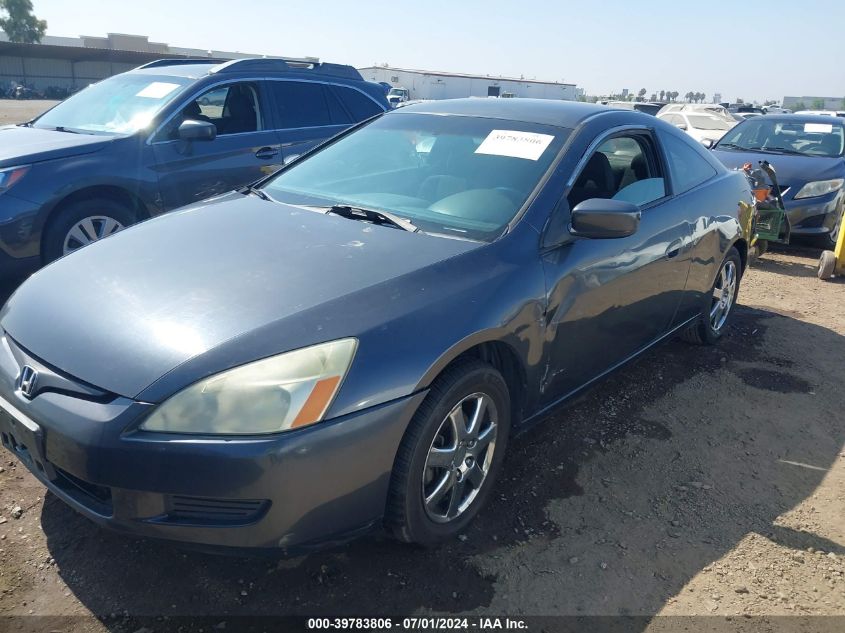 2005 Honda Accord Cpe Lx Se VIN: 1HGCM72545A022377 Lot: 39783806