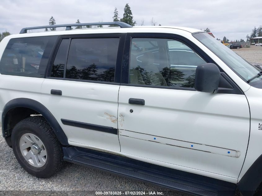 2001 Mitsubishi Montero Sport Es/Ls VIN: JA4MT21H81P025160 Lot: 39783825