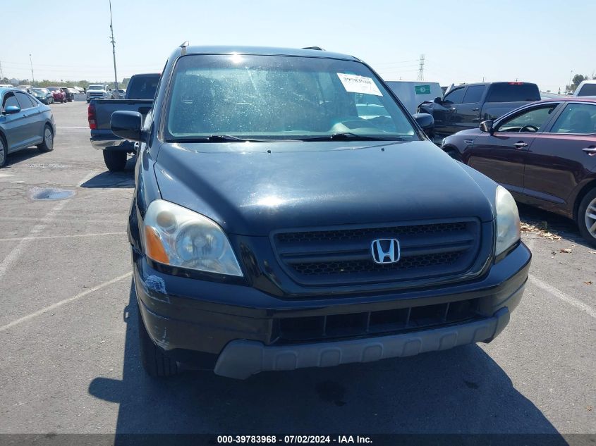 2003 Honda Pilot Ex-L VIN: 2HKYF18713H567334 Lot: 39783968