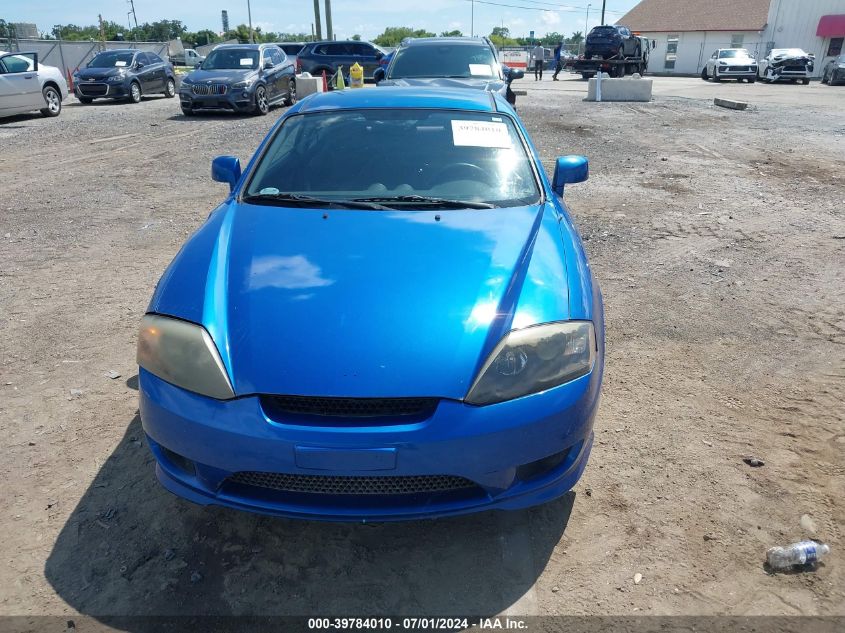 2005 Hyundai Tiburon Gs VIN: KMHHM65D85U164436 Lot: 39784010