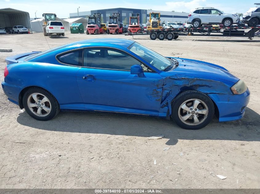 2005 Hyundai Tiburon Gs VIN: KMHHM65D85U164436 Lot: 39784010