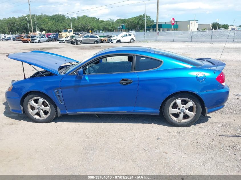 2005 Hyundai Tiburon Gs VIN: KMHHM65D85U164436 Lot: 39784010