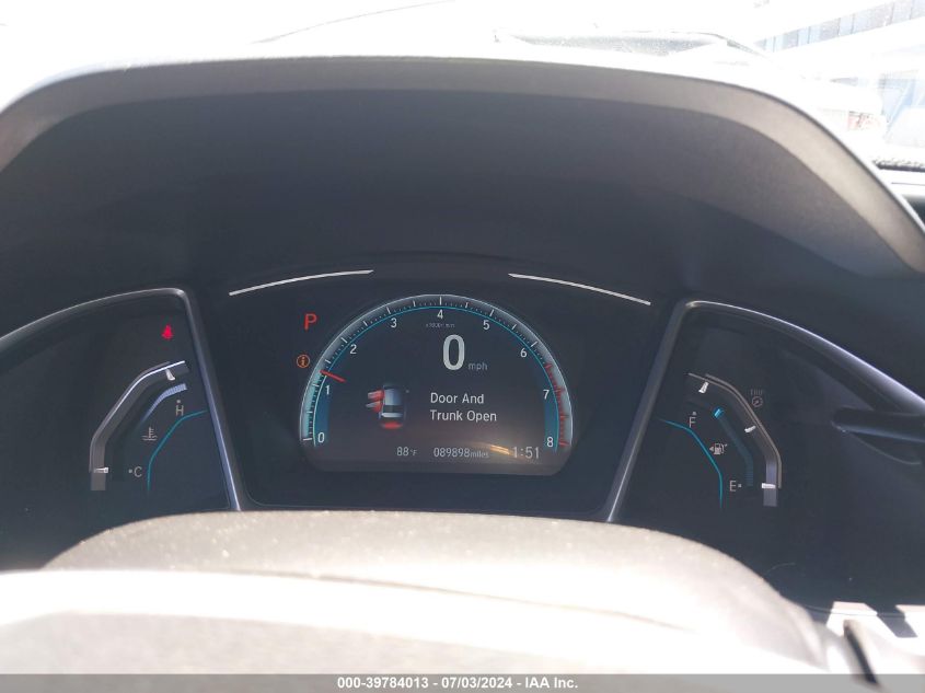 2018 Honda Civic Ex-T VIN: JHMFC1F43JX007372 Lot: 39784013