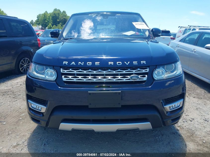 2016 Land Rover Range Rover Sport 3.0L V6 Supercharged Hse VIN: SALWR2PF7GA592502 Lot: 39784061