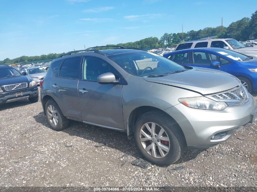 2011 Nissan Murano Sl VIN: JN8AZ1MW0BW170779 Lot: 39784066