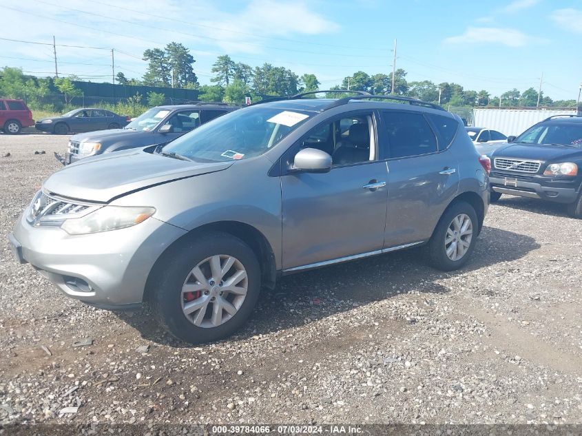 2011 Nissan Murano Sl VIN: JN8AZ1MW0BW170779 Lot: 39784066